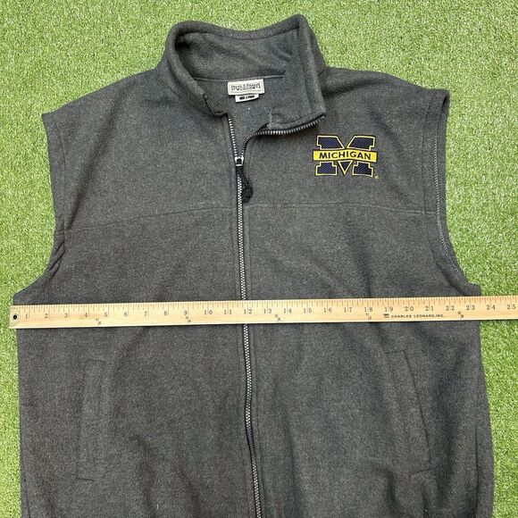 Michigan Wolverines Vintage Steve & Barrys Gray Full Zip Jacket Size XL - Picture 4 of 6